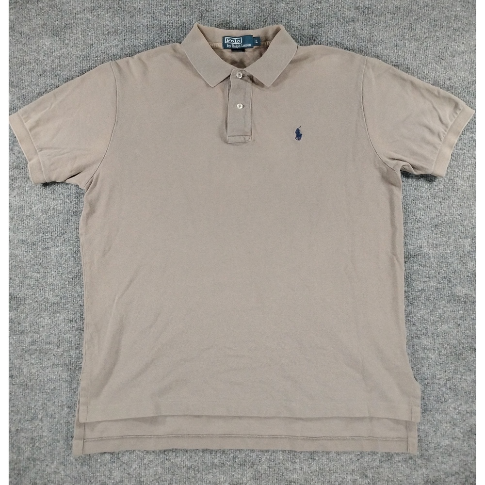 Polo Ralph Lauren Preppy Minimalist Classic Fit Polo Shirt Mens Size L Cotton